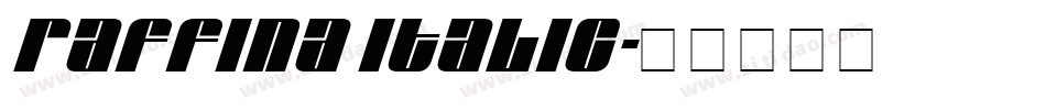 Raffina Italic字体转换